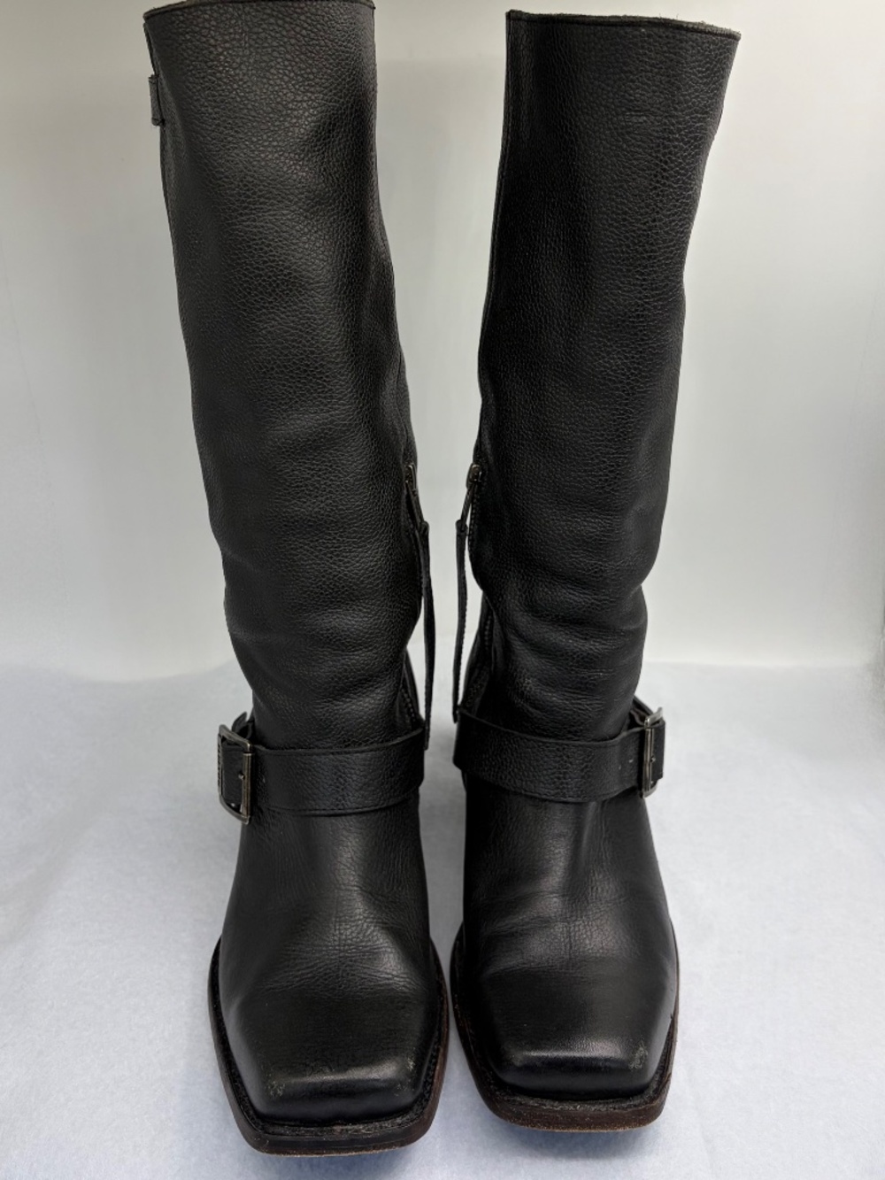 John Fluevog "I Believe High" / "Sheryl" High boots with buckles W7.5 M5.5